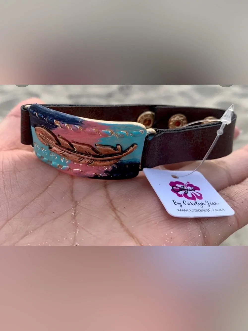 Caligirl leather bracelet